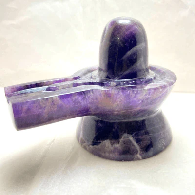 Amethyst Stone Shivling -400 gm