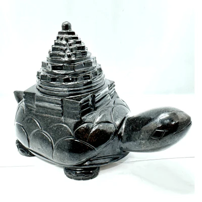 Black Agate Turtle Shreeyantra - 585 Gms