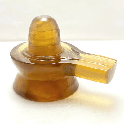 Flourite Stone Shivling -360 gm