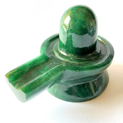 Green Jade Stone Shivling (Big Size -830 grams) - Image 2
