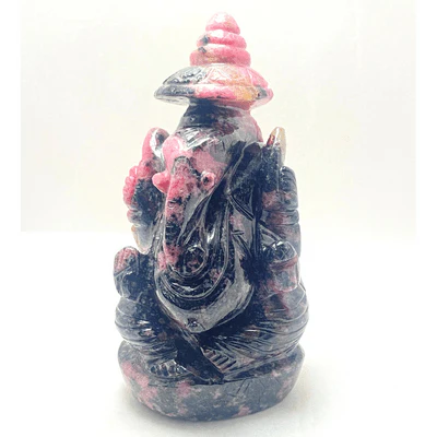 Rhodolite Stone Ganesha - (482 gm)