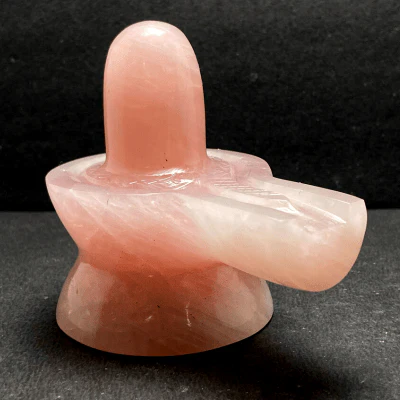 Rose Quartz Stone Shivling -410 gm - Image 2