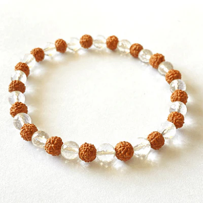 Rudraksh Sphatik Bracelet