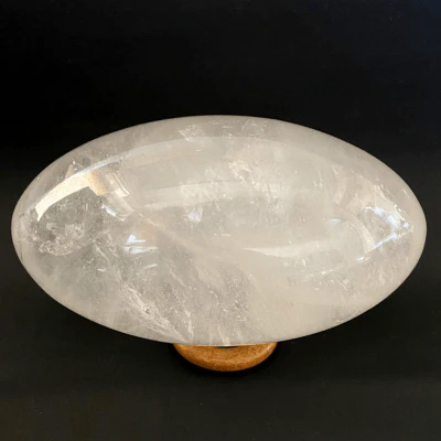 Sphatik Shivlingam (Milky White- 970 grams)