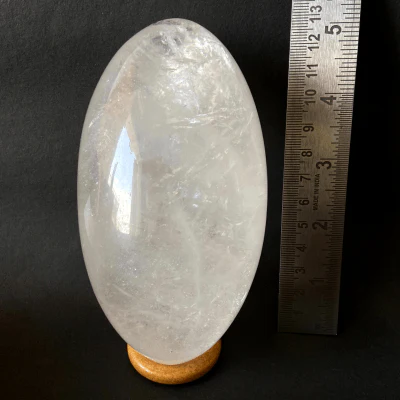 Sphatik Shivlingam (Milky White- 970 grams) - Image 3