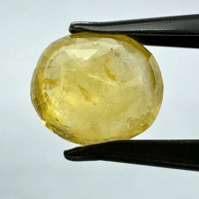 Yellow Sapphire (Pukhraj- 6.70 cts) - Ceylonese - Image 2